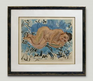Nu couché 1930 Lithographie. Mourlot Lithographe 46x55cm
