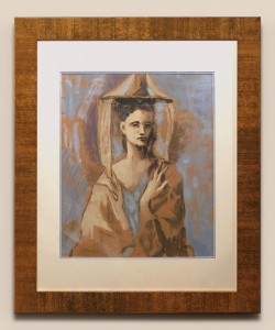 Jeune femme de Majorque 1954. callichromie. 5900E