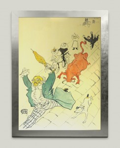 La vache folle (the mad cow) 1896. Lithographie. Mourlot Lithographe. 1000E