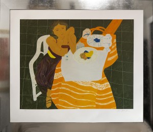 La ceinture jaune. 104,5x89,5 cm